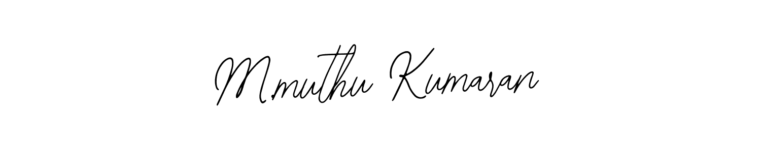 Create a beautiful signature design for name M.muthu Kumaran. With this signature (Bearetta-2O07w) fonts, you can make a handwritten signature for free. M.muthu Kumaran signature style 12 images and pictures png