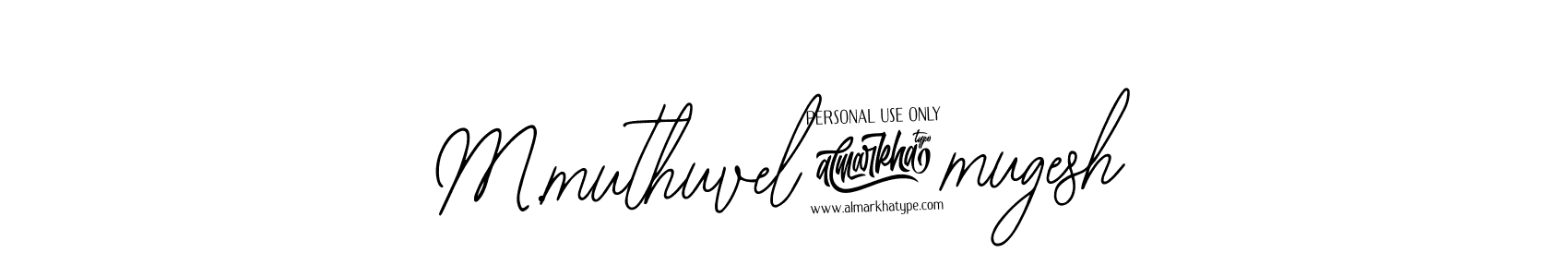 Use a signature maker to create a handwritten signature online. With this signature software, you can design (Bearetta-2O07w) your own signature for name M.muthuvel@mugesh. M.muthuvel@mugesh signature style 12 images and pictures png
