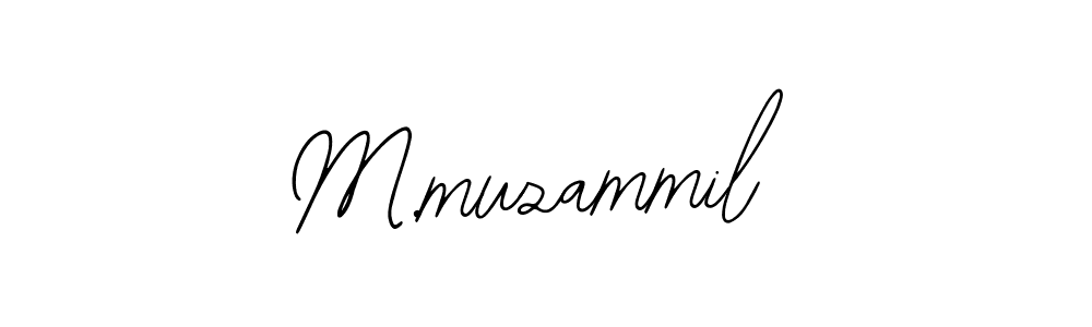 How to make M.muzammil signature? Bearetta-2O07w is a professional autograph style. Create handwritten signature for M.muzammil name. M.muzammil signature style 12 images and pictures png