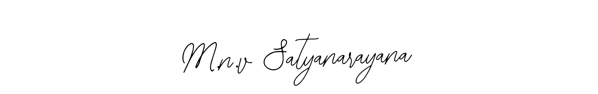 Also we have M.n.v Satyanarayana name is the best signature style. Create professional handwritten signature collection using Bearetta-2O07w autograph style. M.n.v Satyanarayana signature style 12 images and pictures png