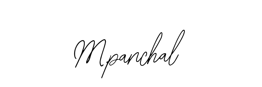 Make a beautiful signature design for name M.panchal. With this signature (Bearetta-2O07w) style, you can create a handwritten signature for free. M.panchal signature style 12 images and pictures png