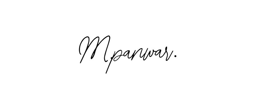 How to make M.panwar. name signature. Use Bearetta-2O07w style for creating short signs online. This is the latest handwritten sign. M.panwar. signature style 12 images and pictures png