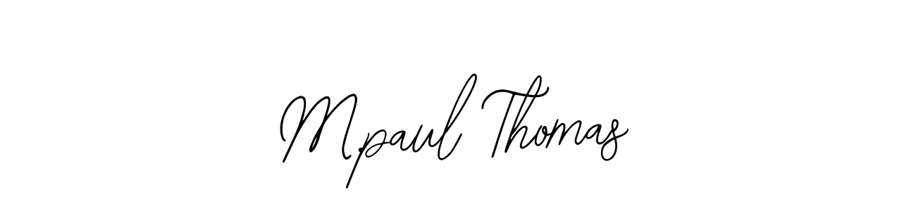 Create a beautiful signature design for name M.paul Thomas. With this signature (Bearetta-2O07w) fonts, you can make a handwritten signature for free. M.paul Thomas signature style 12 images and pictures png