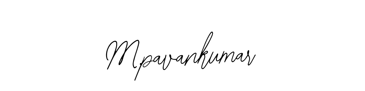 The best way (Bearetta-2O07w) to make a short signature is to pick only two or three words in your name. The name M.pavankumar include a total of six letters. For converting this name. M.pavankumar signature style 12 images and pictures png