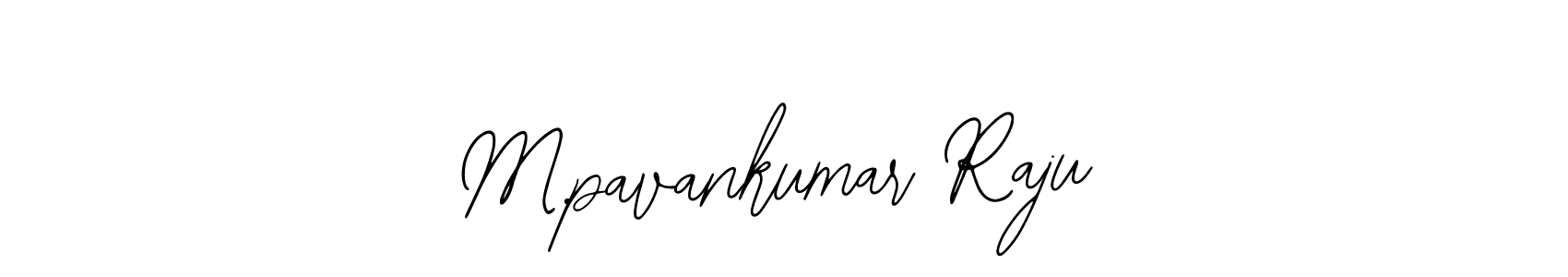 How to make M.pavankumar Raju name signature. Use Bearetta-2O07w style for creating short signs online. This is the latest handwritten sign. M.pavankumar Raju signature style 12 images and pictures png