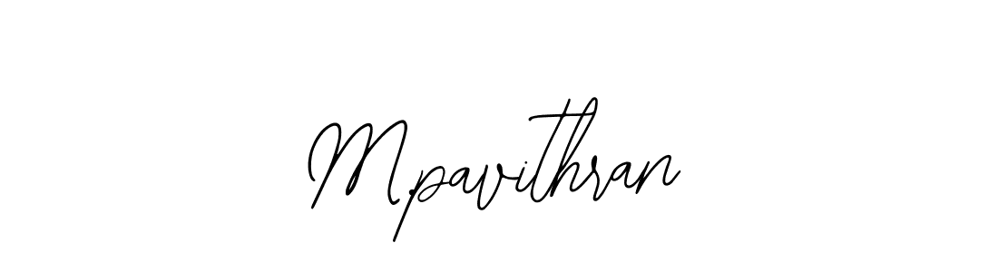 Use a signature maker to create a handwritten signature online. With this signature software, you can design (Bearetta-2O07w) your own signature for name M.pavithran. M.pavithran signature style 12 images and pictures png