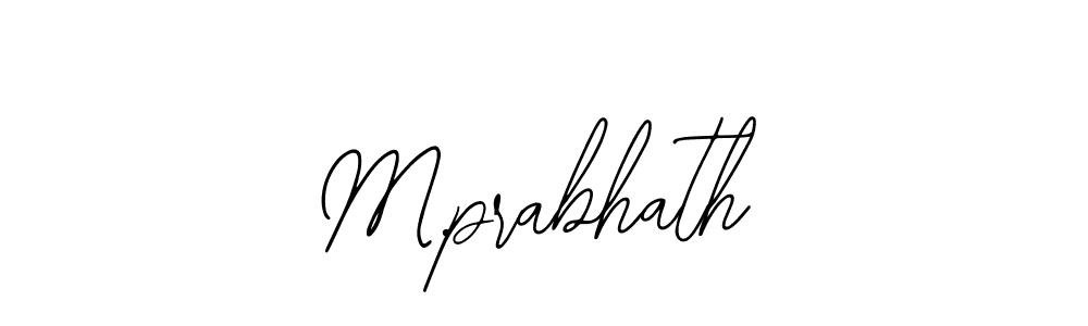 The best way (Bearetta-2O07w) to make a short signature is to pick only two or three words in your name. The name M.prabhath include a total of six letters. For converting this name. M.prabhath signature style 12 images and pictures png