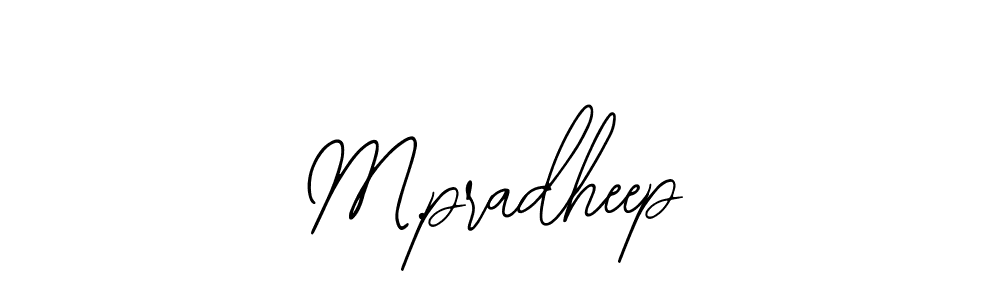 How to make M.pradheep signature? Bearetta-2O07w is a professional autograph style. Create handwritten signature for M.pradheep name. M.pradheep signature style 12 images and pictures png