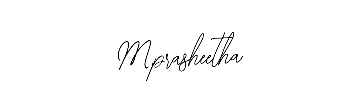 if you are searching for the best signature style for your name M.prasheetha. so please give up your signature search. here we have designed multiple signature styles  using Bearetta-2O07w. M.prasheetha signature style 12 images and pictures png