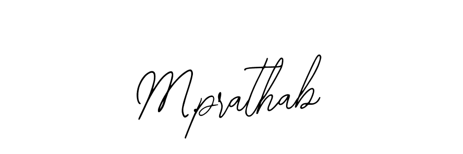 Similarly Bearetta-2O07w is the best handwritten signature design. Signature creator online .You can use it as an online autograph creator for name M.prathab. M.prathab signature style 12 images and pictures png