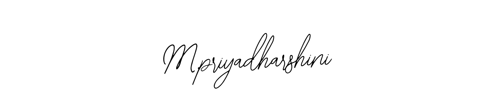 Create a beautiful signature design for name M.priyadharshini. With this signature (Bearetta-2O07w) fonts, you can make a handwritten signature for free. M.priyadharshini signature style 12 images and pictures png