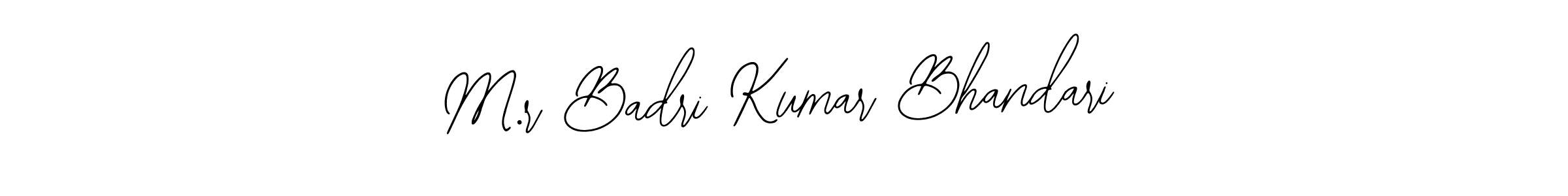 How to Draw M.r Badri Kumar Bhandari signature style? Bearetta-2O07w is a latest design signature styles for name M.r Badri Kumar Bhandari. M.r Badri Kumar Bhandari signature style 12 images and pictures png