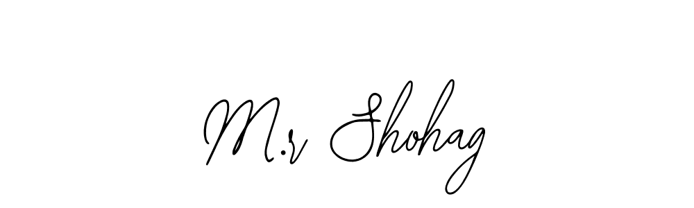 if you are searching for the best signature style for your name M.r Shohag. so please give up your signature search. here we have designed multiple signature styles  using Bearetta-2O07w. M.r Shohag signature style 12 images and pictures png