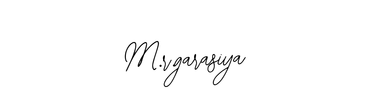 Create a beautiful signature design for name M.r.garasiya. With this signature (Bearetta-2O07w) fonts, you can make a handwritten signature for free. M.r.garasiya signature style 12 images and pictures png