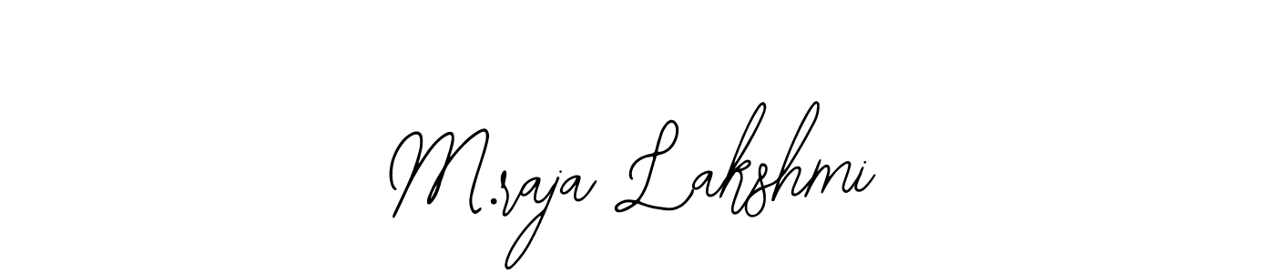 M.raja Lakshmi stylish signature style. Best Handwritten Sign (Bearetta-2O07w) for my name. Handwritten Signature Collection Ideas for my name M.raja Lakshmi. M.raja Lakshmi signature style 12 images and pictures png