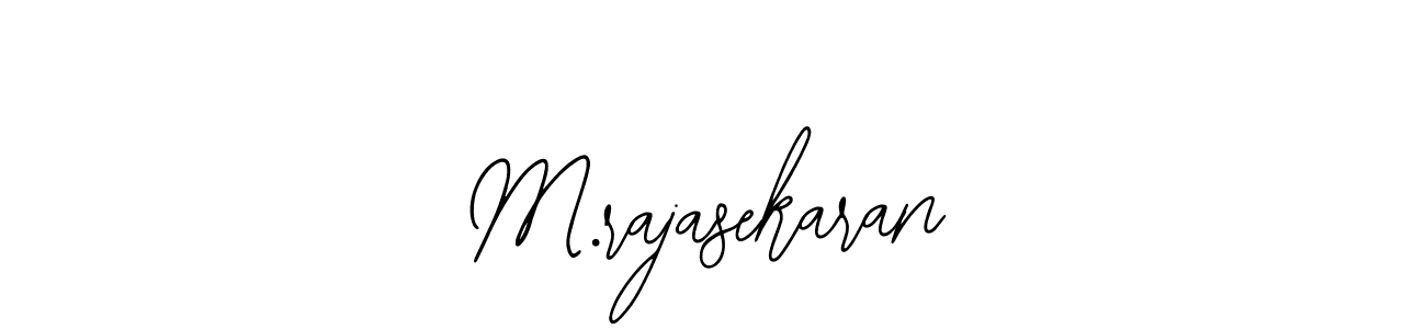 The best way (Bearetta-2O07w) to make a short signature is to pick only two or three words in your name. The name M.rajasekaran include a total of six letters. For converting this name. M.rajasekaran signature style 12 images and pictures png