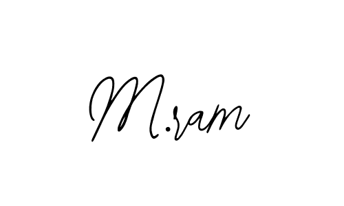 Make a beautiful signature design for name M.ram. With this signature (Bearetta-2O07w) style, you can create a handwritten signature for free. M.ram signature style 12 images and pictures png