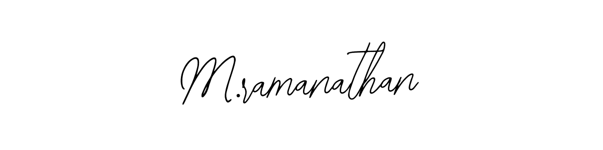 Use a signature maker to create a handwritten signature online. With this signature software, you can design (Bearetta-2O07w) your own signature for name M.ramanathan. M.ramanathan signature style 12 images and pictures png
