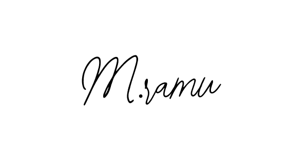 Best and Professional Signature Style for M.ramu. Bearetta-2O07w Best Signature Style Collection. M.ramu signature style 12 images and pictures png