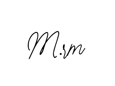 Make a beautiful signature design for name M.rm. With this signature (Bearetta-2O07w) style, you can create a handwritten signature for free. M.rm signature style 12 images and pictures png