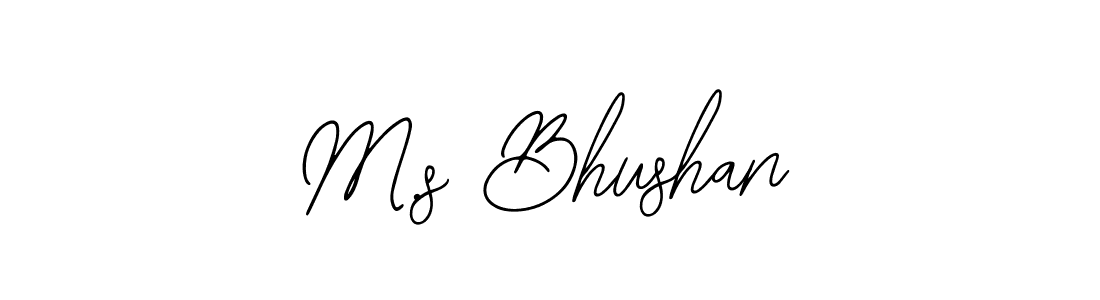 Make a beautiful signature design for name M.s Bhushan. With this signature (Bearetta-2O07w) style, you can create a handwritten signature for free. M.s Bhushan signature style 12 images and pictures png
