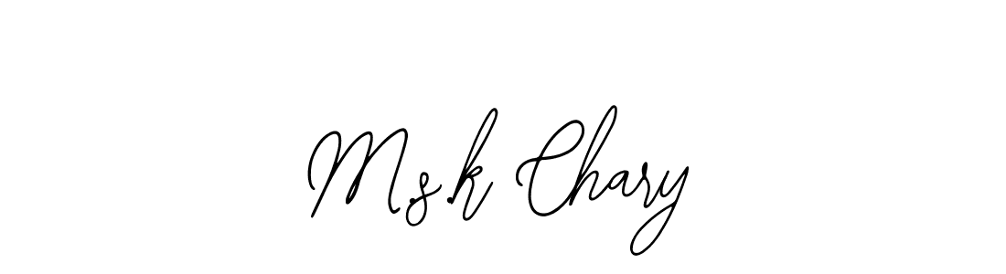 M.s.k Chary stylish signature style. Best Handwritten Sign (Bearetta-2O07w) for my name. Handwritten Signature Collection Ideas for my name M.s.k Chary. M.s.k Chary signature style 12 images and pictures png