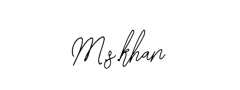 Also You can easily find your signature by using the search form. We will create M.s.khan name handwritten signature images for you free of cost using Bearetta-2O07w sign style. M.s.khan signature style 12 images and pictures png