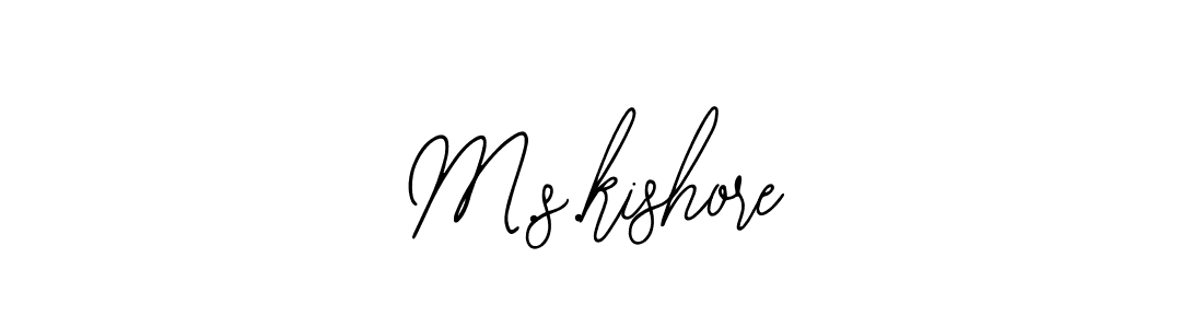 Use a signature maker to create a handwritten signature online. With this signature software, you can design (Bearetta-2O07w) your own signature for name M.s.kishore. M.s.kishore signature style 12 images and pictures png