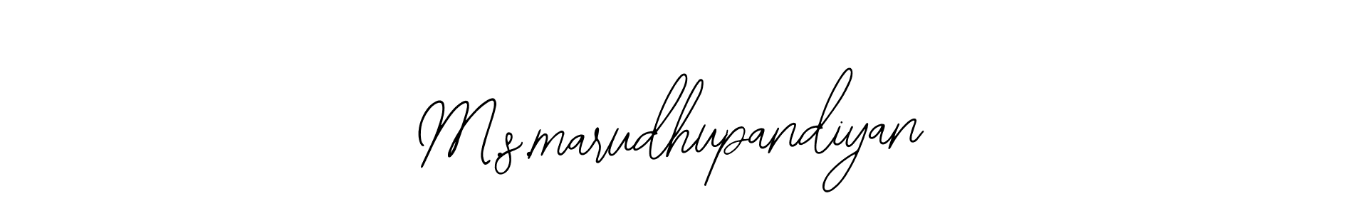 Design your own signature with our free online signature maker. With this signature software, you can create a handwritten (Bearetta-2O07w) signature for name M.s.marudhupandiyan. M.s.marudhupandiyan signature style 12 images and pictures png