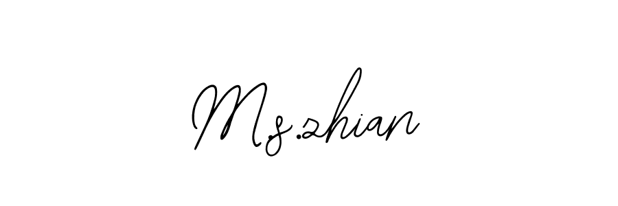M.s.zhian stylish signature style. Best Handwritten Sign (Bearetta-2O07w) for my name. Handwritten Signature Collection Ideas for my name M.s.zhian. M.s.zhian signature style 12 images and pictures png