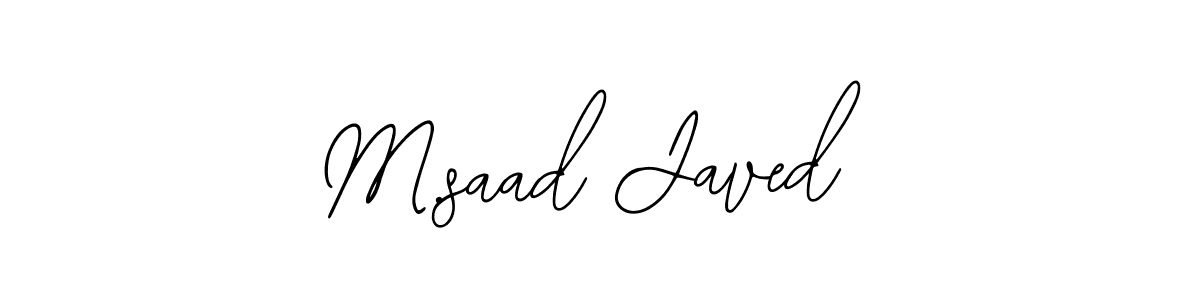 Create a beautiful signature design for name M.saad Javed. With this signature (Bearetta-2O07w) fonts, you can make a handwritten signature for free. M.saad Javed signature style 12 images and pictures png