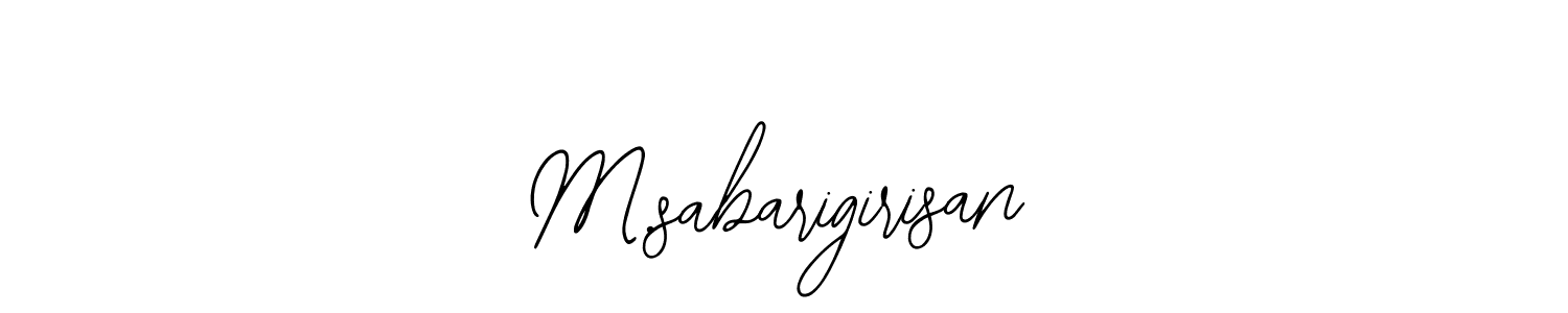 How to make M.sabarigirisan name signature. Use Bearetta-2O07w style for creating short signs online. This is the latest handwritten sign. M.sabarigirisan signature style 12 images and pictures png