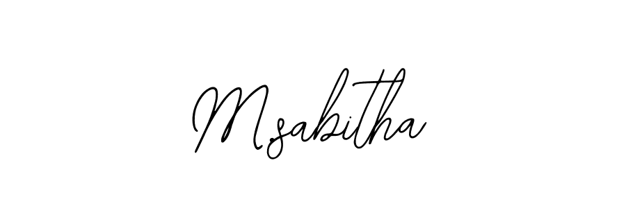 How to Draw M.sabitha signature style? Bearetta-2O07w is a latest design signature styles for name M.sabitha. M.sabitha signature style 12 images and pictures png