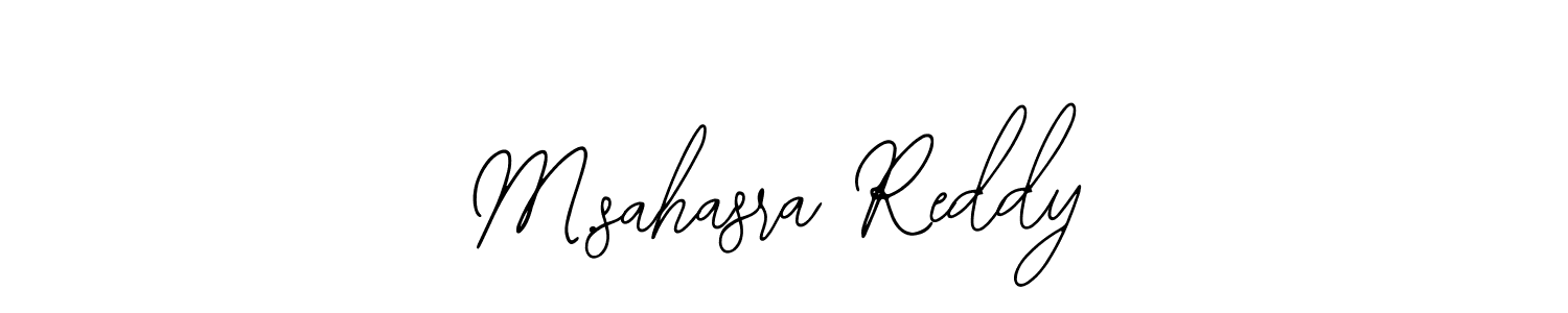 Also You can easily find your signature by using the search form. We will create M.sahasra Reddy name handwritten signature images for you free of cost using Bearetta-2O07w sign style. M.sahasra Reddy signature style 12 images and pictures png