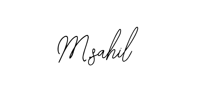 Best and Professional Signature Style for M.sahil. Bearetta-2O07w Best Signature Style Collection. M.sahil signature style 12 images and pictures png