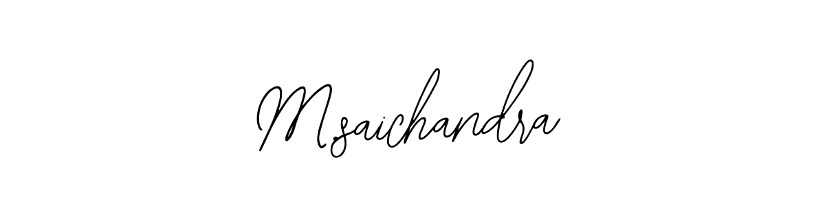 M.saichandra stylish signature style. Best Handwritten Sign (Bearetta-2O07w) for my name. Handwritten Signature Collection Ideas for my name M.saichandra. M.saichandra signature style 12 images and pictures png