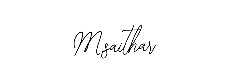 Similarly Bearetta-2O07w is the best handwritten signature design. Signature creator online .You can use it as an online autograph creator for name M.saithar. M.saithar signature style 12 images and pictures png