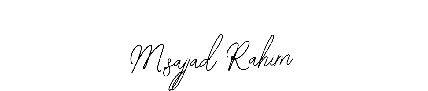 Similarly Bearetta-2O07w is the best handwritten signature design. Signature creator online .You can use it as an online autograph creator for name M.sajjad Rahim. M.sajjad Rahim signature style 12 images and pictures png