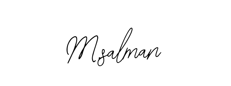 M.salman stylish signature style. Best Handwritten Sign (Bearetta-2O07w) for my name. Handwritten Signature Collection Ideas for my name M.salman. M.salman signature style 12 images and pictures png