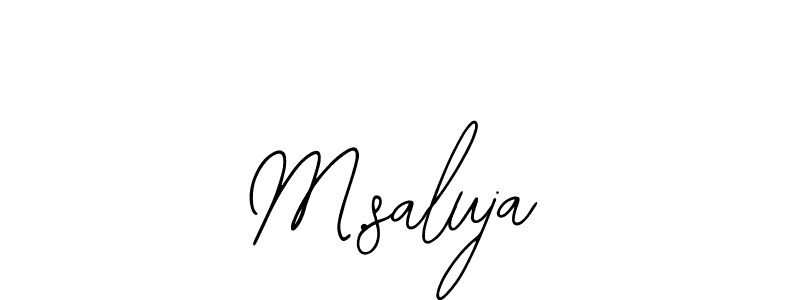 if you are searching for the best signature style for your name M.saluja. so please give up your signature search. here we have designed multiple signature styles  using Bearetta-2O07w. M.saluja signature style 12 images and pictures png