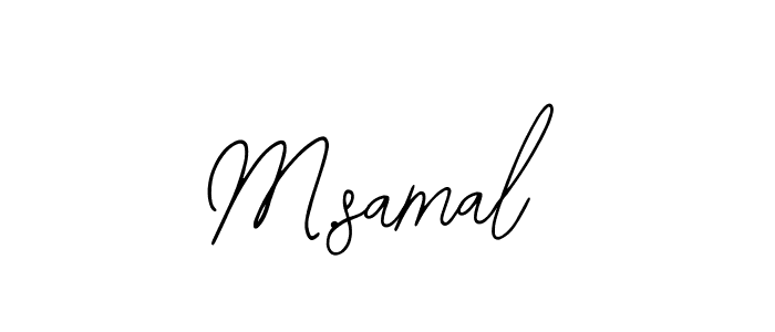 Create a beautiful signature design for name M.samal. With this signature (Bearetta-2O07w) fonts, you can make a handwritten signature for free. M.samal signature style 12 images and pictures png