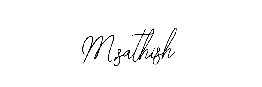 Create a beautiful signature design for name M.sathish. With this signature (Bearetta-2O07w) fonts, you can make a handwritten signature for free. M.sathish signature style 12 images and pictures png