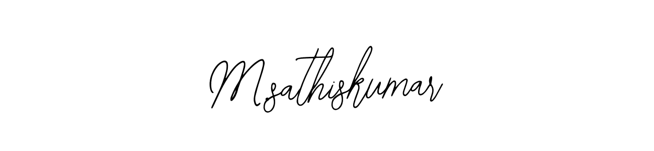 Also we have M.sathiskumar name is the best signature style. Create professional handwritten signature collection using Bearetta-2O07w autograph style. M.sathiskumar signature style 12 images and pictures png
