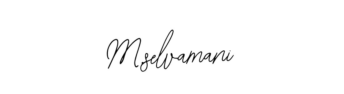 Make a beautiful signature design for name M.selvamani. With this signature (Bearetta-2O07w) style, you can create a handwritten signature for free. M.selvamani signature style 12 images and pictures png