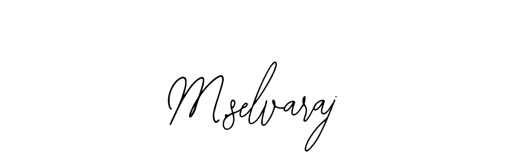 Similarly Bearetta-2O07w is the best handwritten signature design. Signature creator online .You can use it as an online autograph creator for name M.selvaraj. M.selvaraj signature style 12 images and pictures png