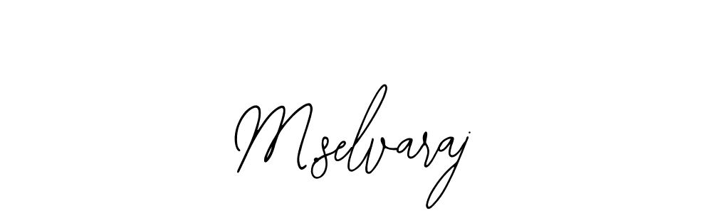 Also we have M.selvaraj name is the best signature style. Create professional handwritten signature collection using Bearetta-2O07w autograph style. M.selvaraj signature style 12 images and pictures png