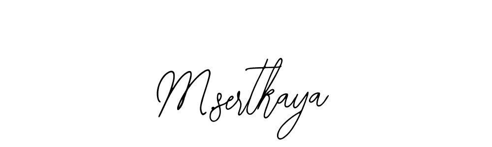 Also we have M.sertkaya name is the best signature style. Create professional handwritten signature collection using Bearetta-2O07w autograph style. M.sertkaya signature style 12 images and pictures png