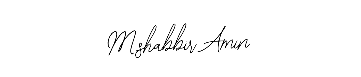 Make a beautiful signature design for name M.shabbir Amin. Use this online signature maker to create a handwritten signature for free. M.shabbir Amin signature style 12 images and pictures png
