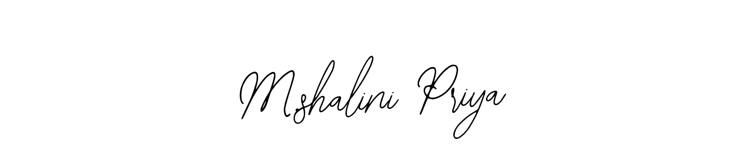 Once you've used our free online signature maker to create your best signature Bearetta-2O07w style, it's time to enjoy all of the benefits that M.shalini Priya name signing documents. M.shalini Priya signature style 12 images and pictures png