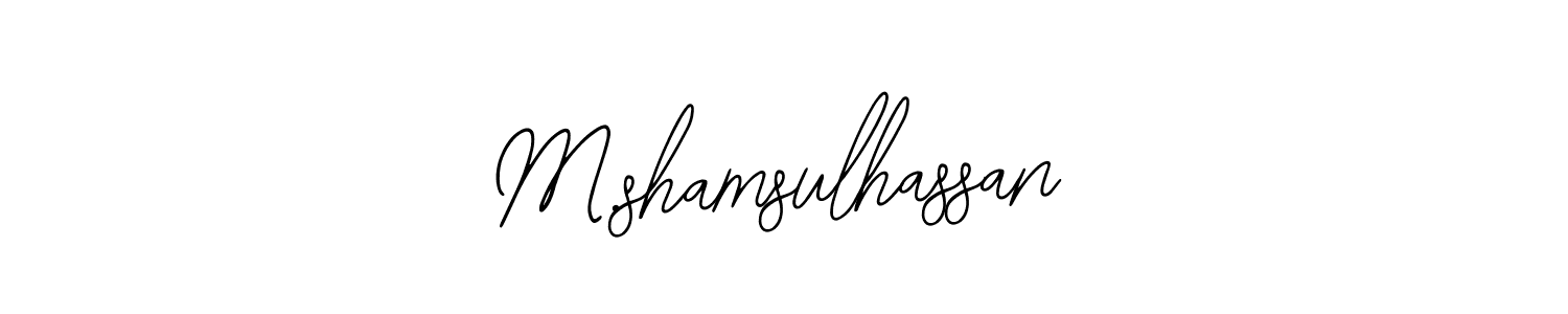 Best and Professional Signature Style for M.shamsulhassan. Bearetta-2O07w Best Signature Style Collection. M.shamsulhassan signature style 12 images and pictures png